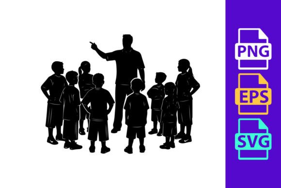 A Teacher Standing and Pointing While Su: The Dynamic Display Font