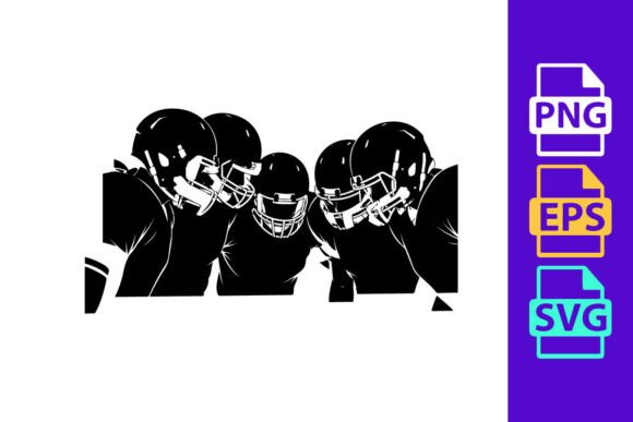 Athletic Aesthetics: The Power of American Football Players in Huddle Form