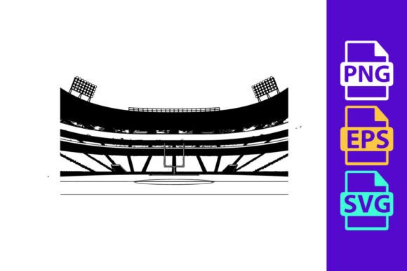 Black and White Image of a Sports Stadium: A Designer's Playbook