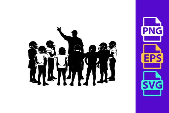 Capture Youthful Energy with This Dynamic Football Clipart