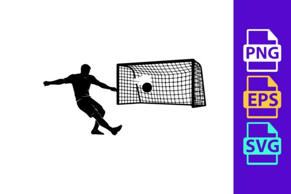 Capturing the Perfect Kick: Dynamic Soccer Silhouette Design