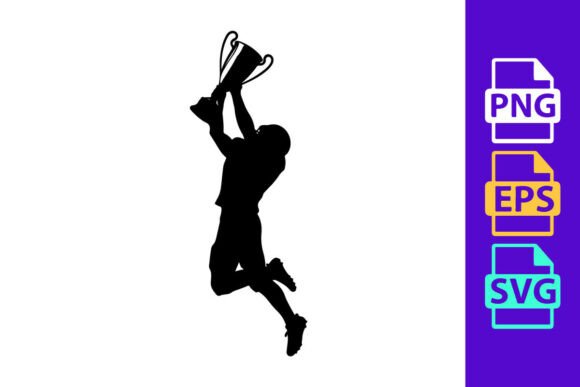 Celebrate Victory: Dynamic Football Clipart for Designers