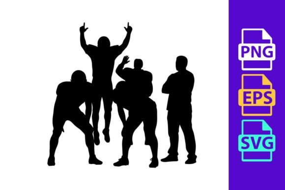 Dynamic Football Silhouettes: Capture Motion in Your Designs