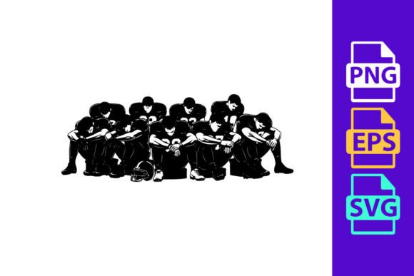 Dynamic Football Silhouettes for Creative Projects
