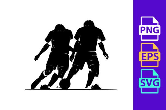 Dynamic Football Silhouettes for Modern Design