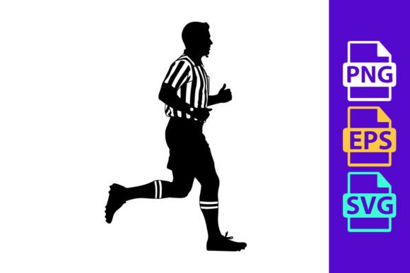 Dynamic Motion: The Referee Silhouette in Modern Design