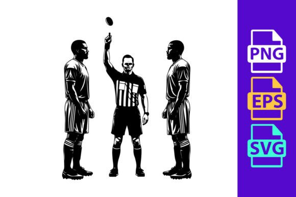 Referee Conducting Coin Toss: A Dynamic Design Asset